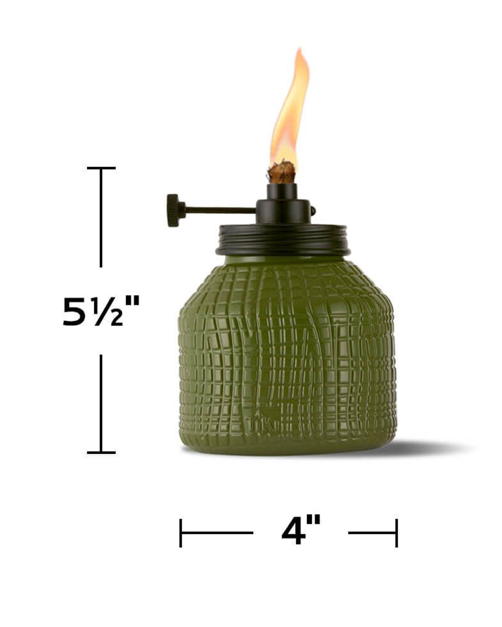 Tiki 5.5 inch Adjustable Flame Table Torch Glass Assorted 1 Piece