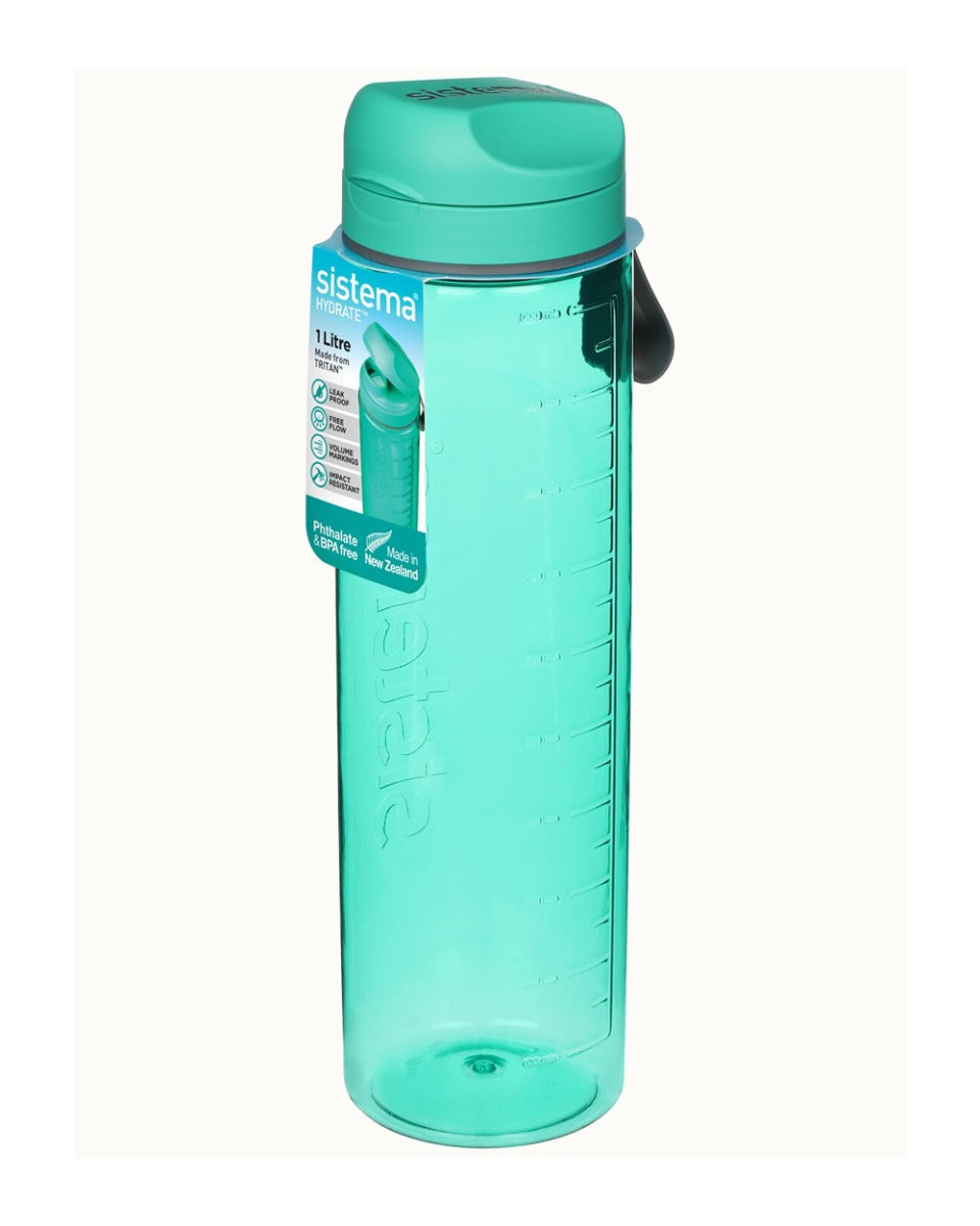 Sistema 1 Litre Tritan Bottle Teal