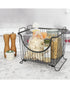 Spectrum Ashley Stacking Basket Satin Nickel Large