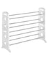 Whitmor White Stand 20 Pair Floor Shoe Rack