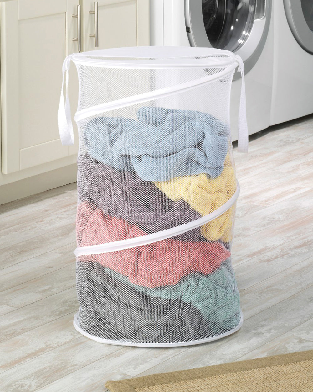 Whitmor Collapsible Laundry Hamper White