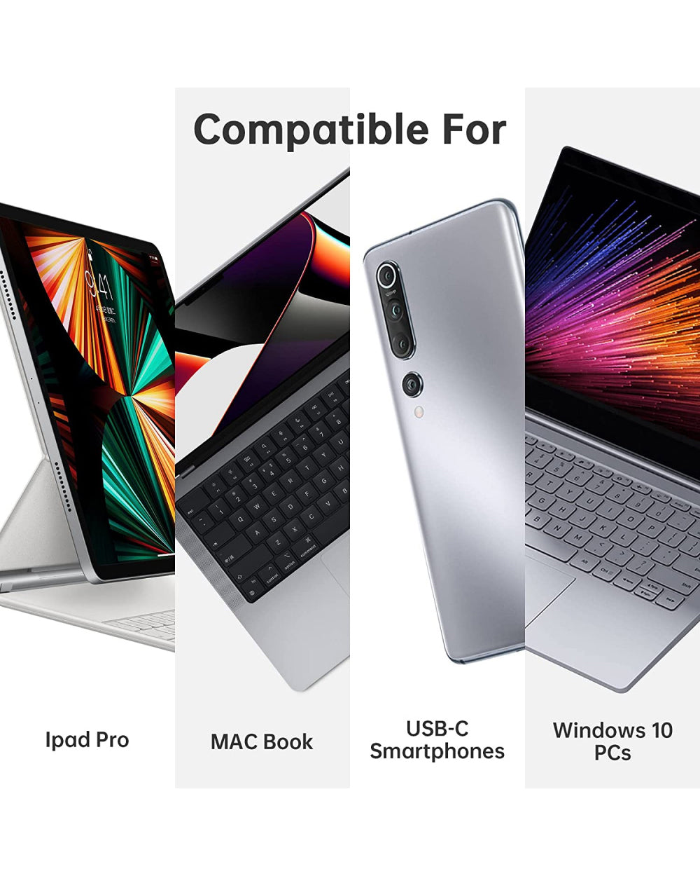 Trands USB C To Lightning Female Adaptor Cable TR-Ca1020