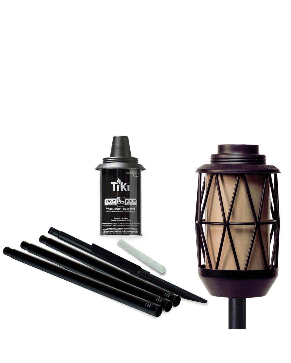 Tiki BiteFighter 64.75 inch Torch Metal Modern