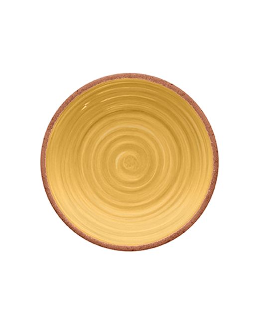 Tarhong Rustic Swirl Salad Plate Yellow