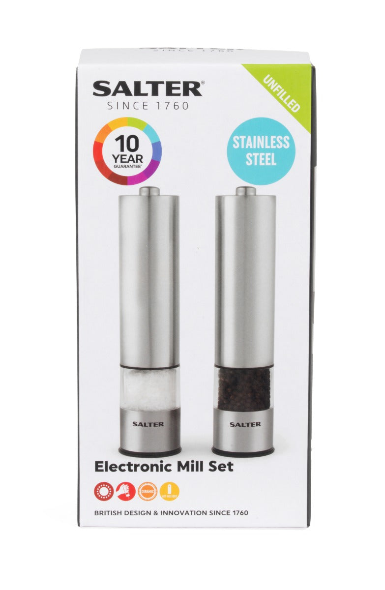 Salter S/S Electronic Mill Set