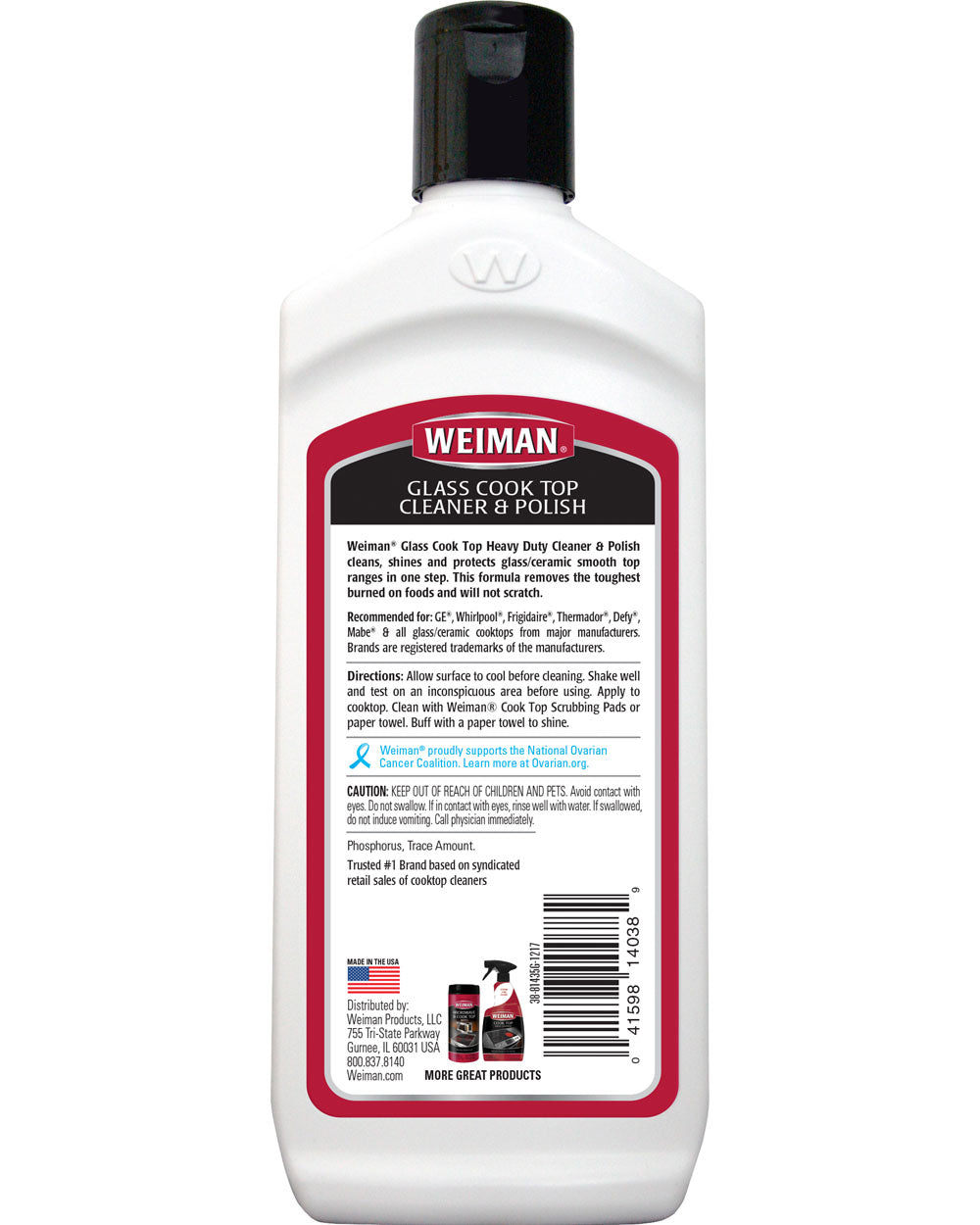 Weiman 10Oz Glass Cook Top Cleaner