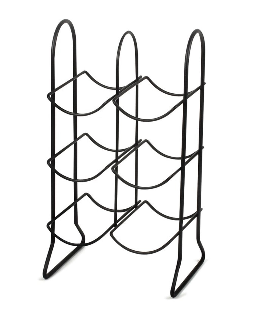 Spectrum Townhouse 6 Bottle Wine Rack Black