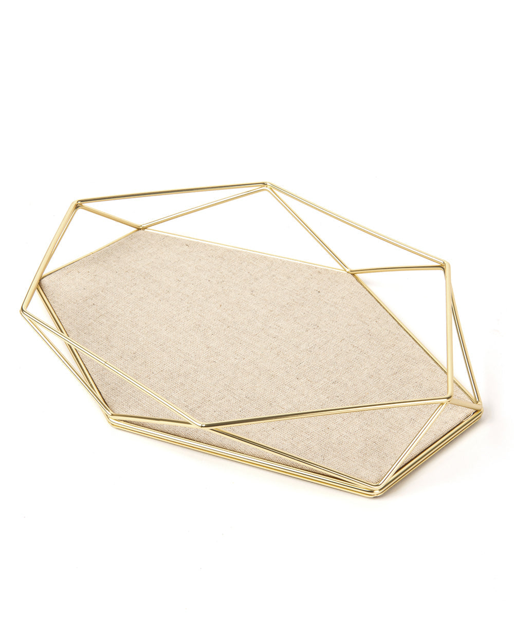Umbra Prisma Jewelry Tray Matte Brass
