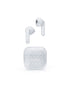 SBS Stereo Wireless Earphones 200 Mah Charging Base Touch Controls & Microphone White