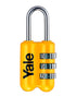 Yale Travel Padlock Yellow