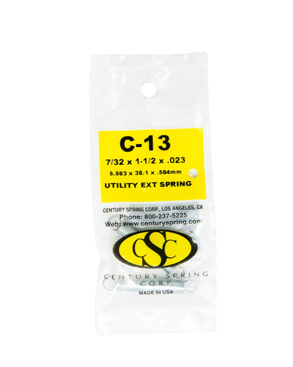Utility Extension Spring 2 pack 7/32"x 1-1/2"x .023"