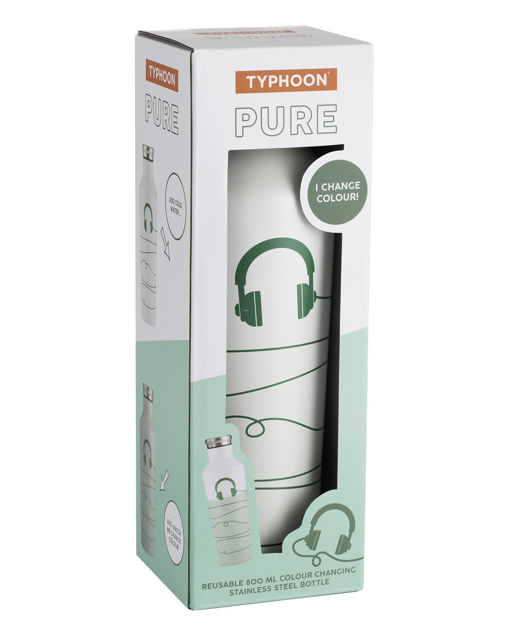Typhoon Pure 800ML Color Changing Bottle Wired