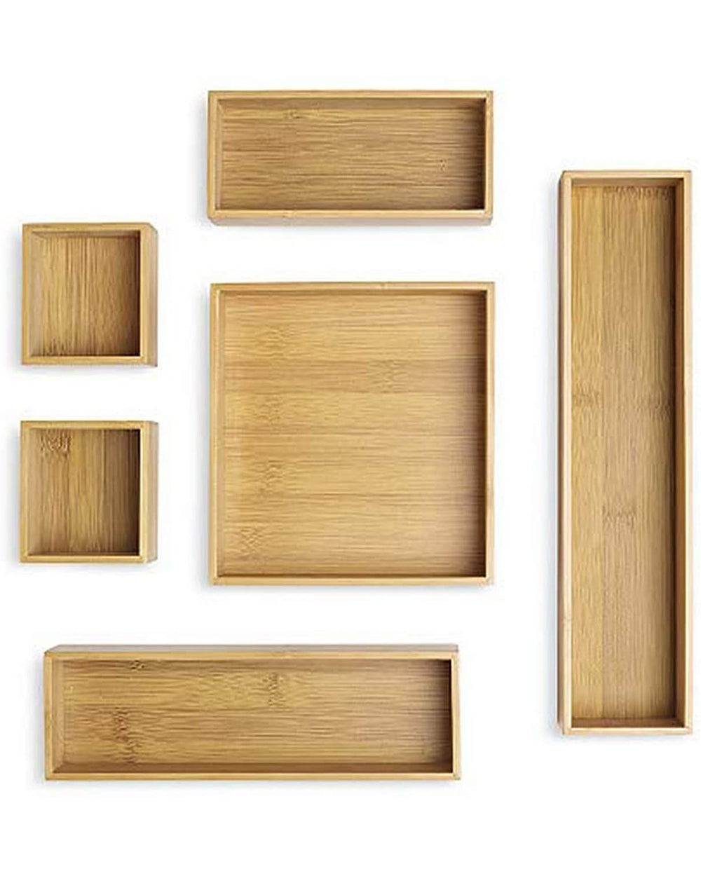 Whitmor Bamboo Drawer Organizers