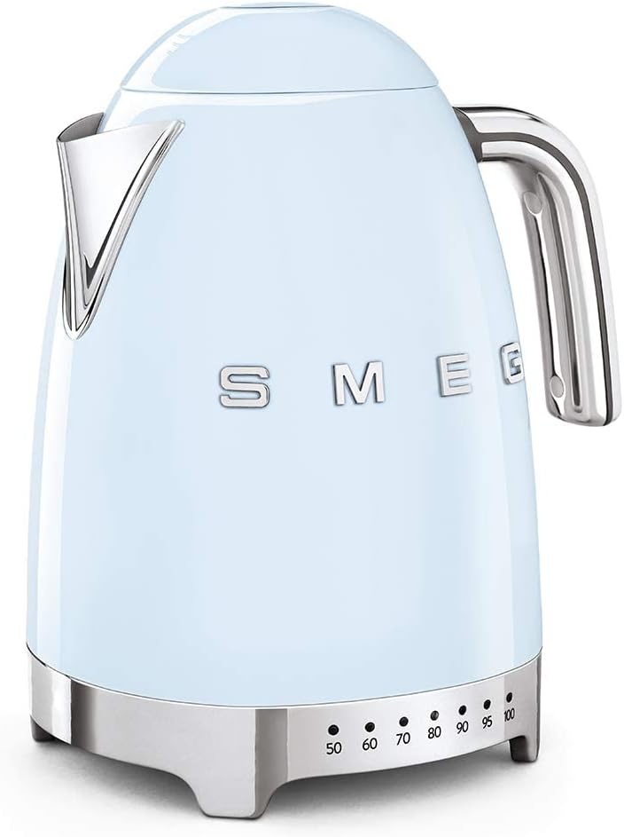 Smeg Variable Temperature Kettle Pastel Blue