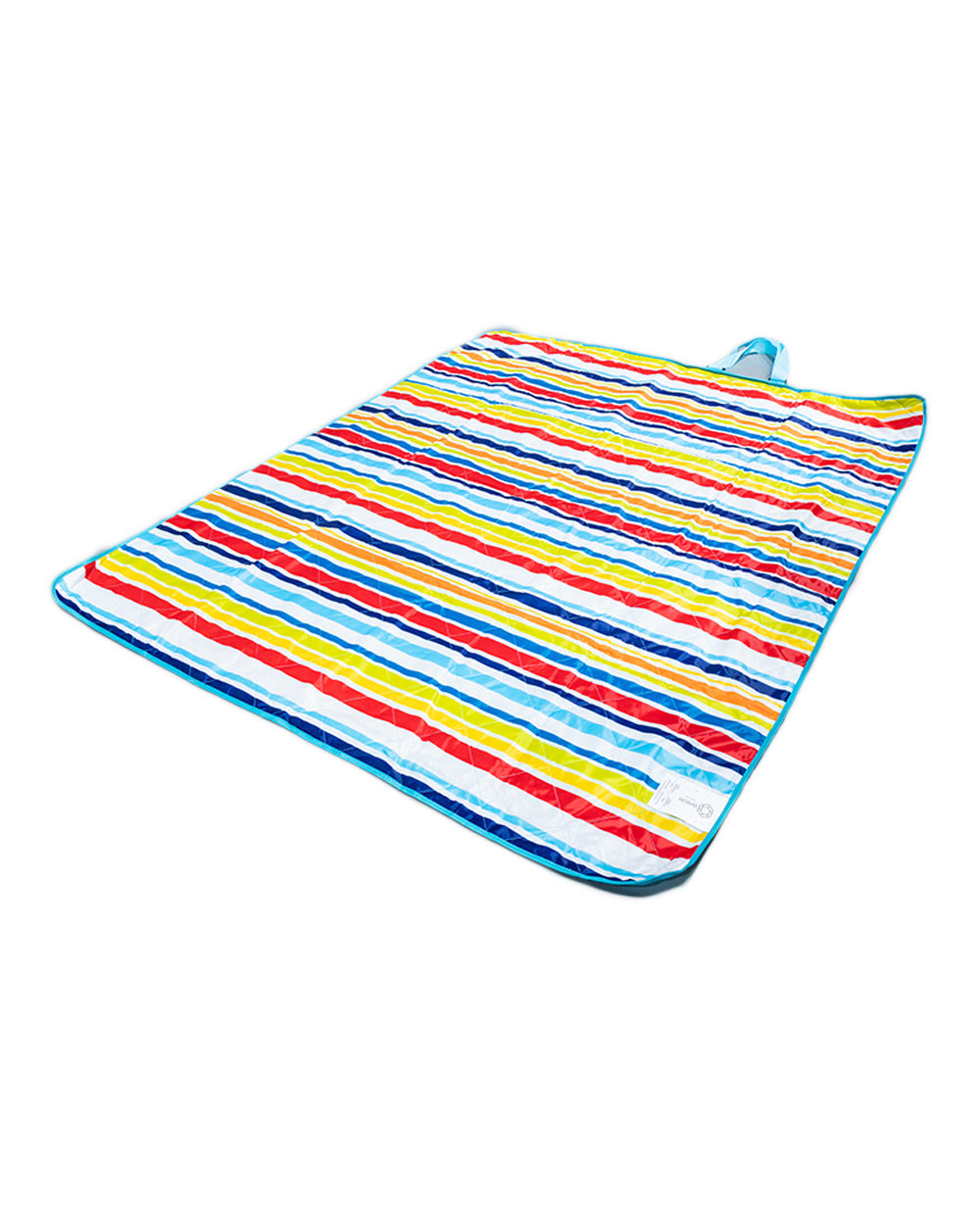 Vista Outdoor Picnic Blanket Aqua Blue/Multi Stripes