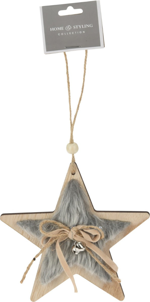 Homesmiths Hang deco Wood 9cm Assorted Design Pack of 1