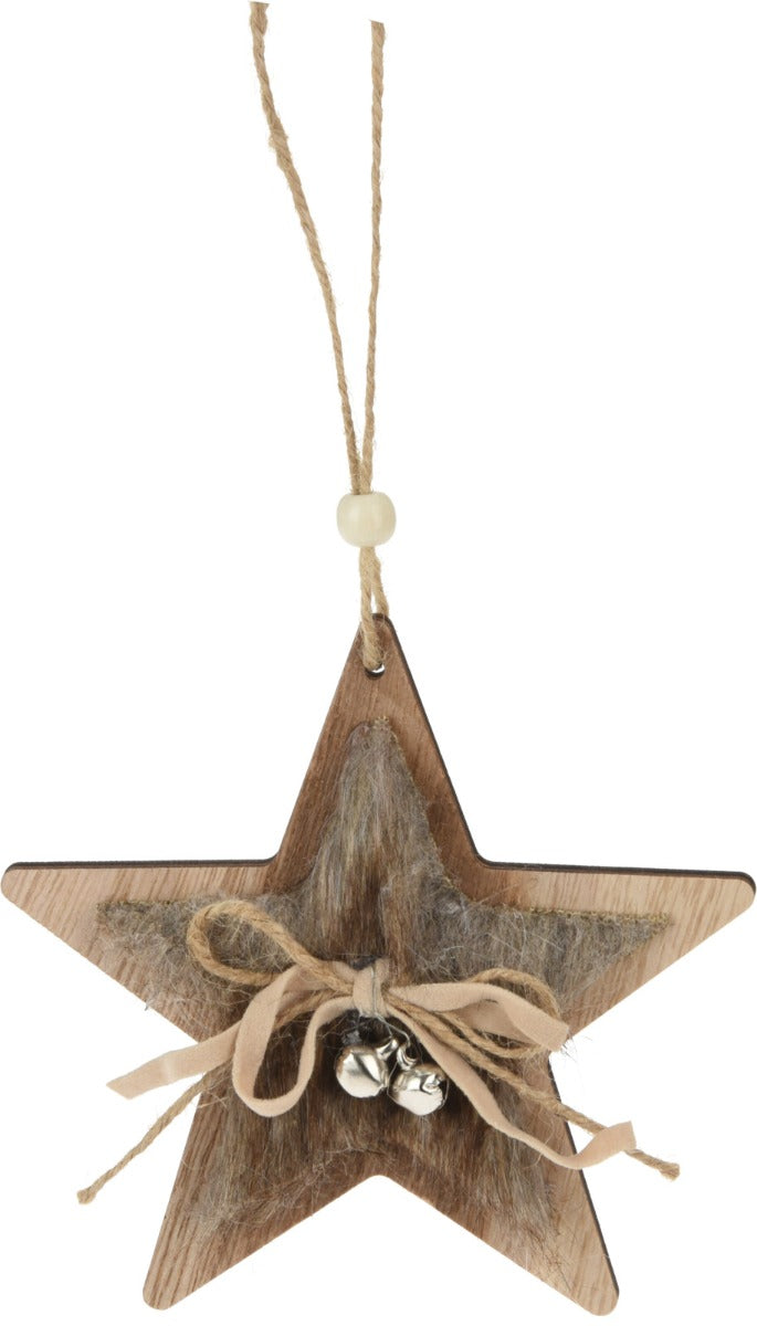 Homesmiths Hang deco Wood 9cm Assorted Design Pack of 1