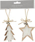 Homesmiths Hang deco 9cm Set Of 2 Assorted