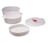 Snips Microwave 2 Tray Dish Steamer 4 Liter