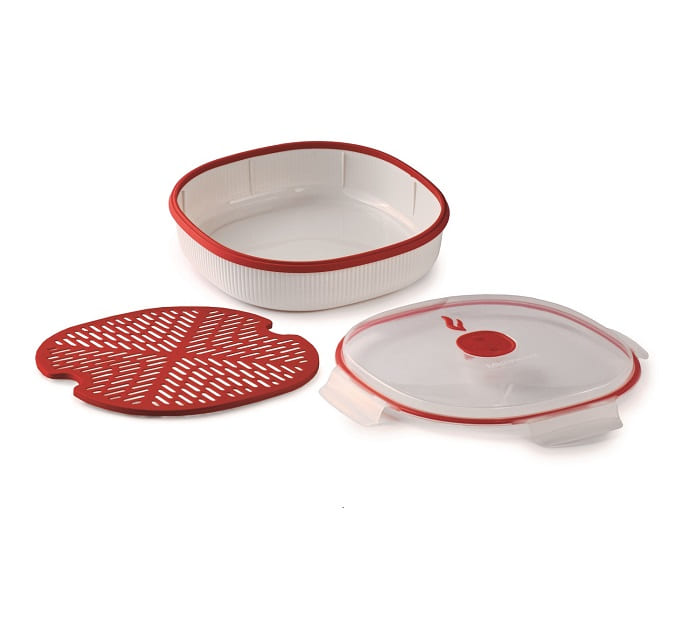 Snips Microwave Airtight 1Tray Dish Steamer 2 Liter
