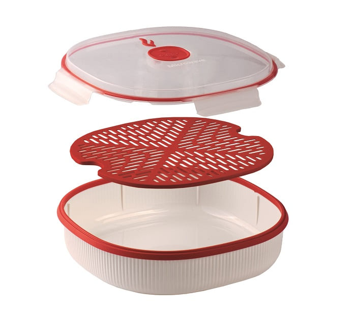 Snips Microwave Airtight 1Tray Dish Steamer 2 Liter