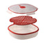Snips Microwave Airtight 1Tray Dish Steamer 2 Liter