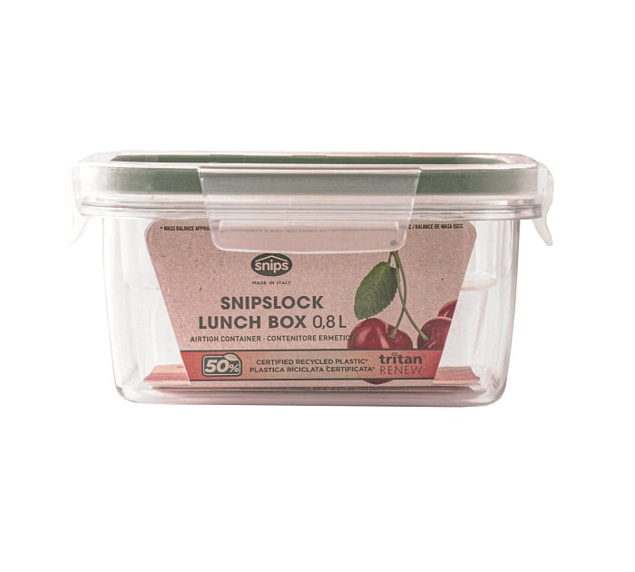 Snips Tritan Renew Airtight Square Lunch Box 0.80 Liter