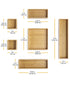 Whitmor Bamboo Drawer Organizers