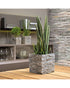 Soendgen Keramik Latina Stone Square Flower Pot 16cm Sabbia