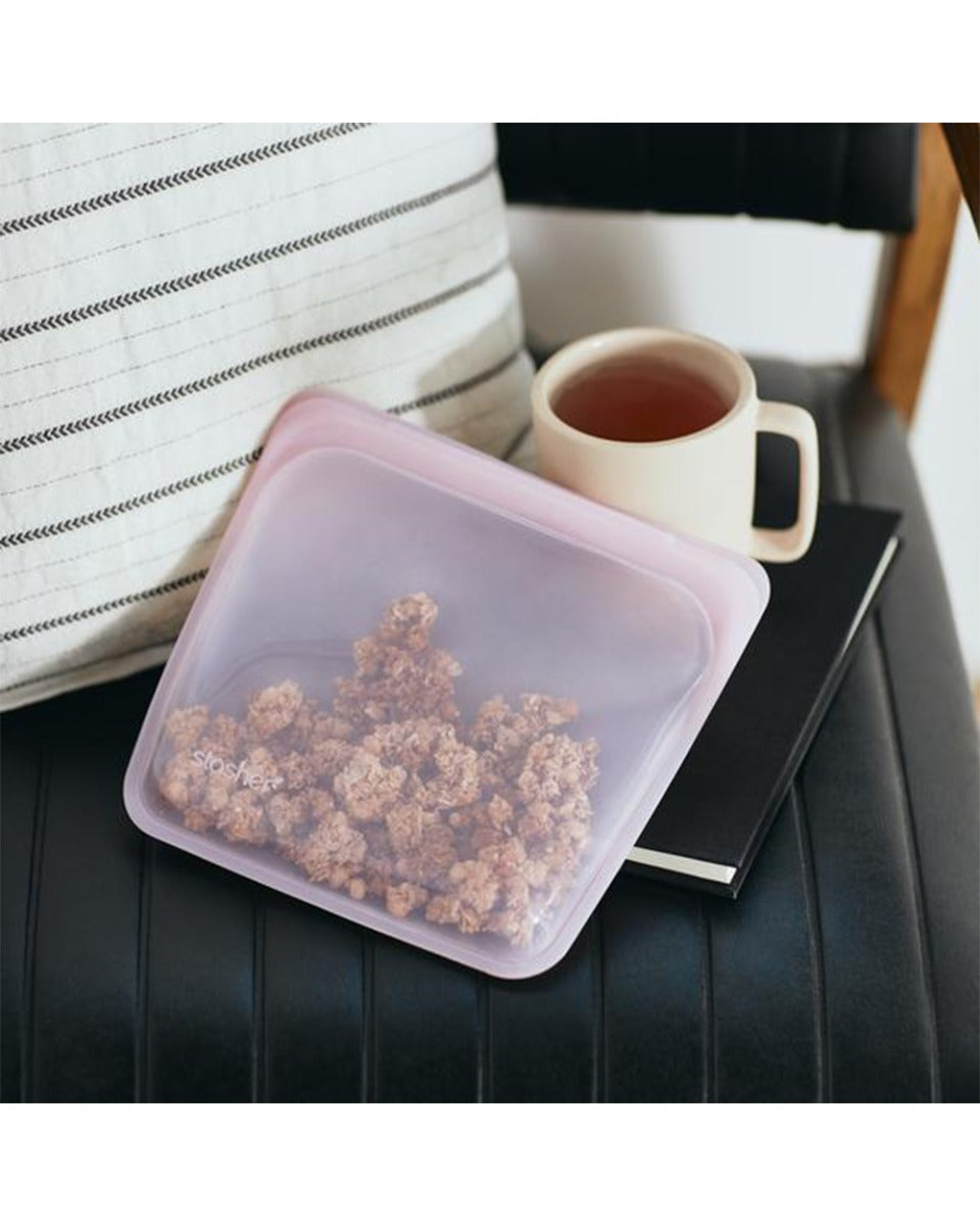 Stasher 400ML Reusable Silicone Sandwich Bag Quartz
