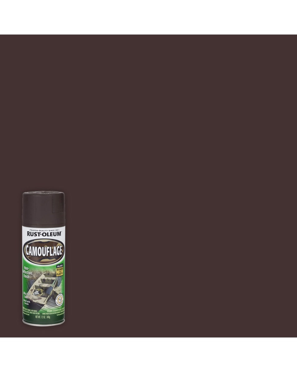 RustOleum Camouflage Earth Brown 12Oz