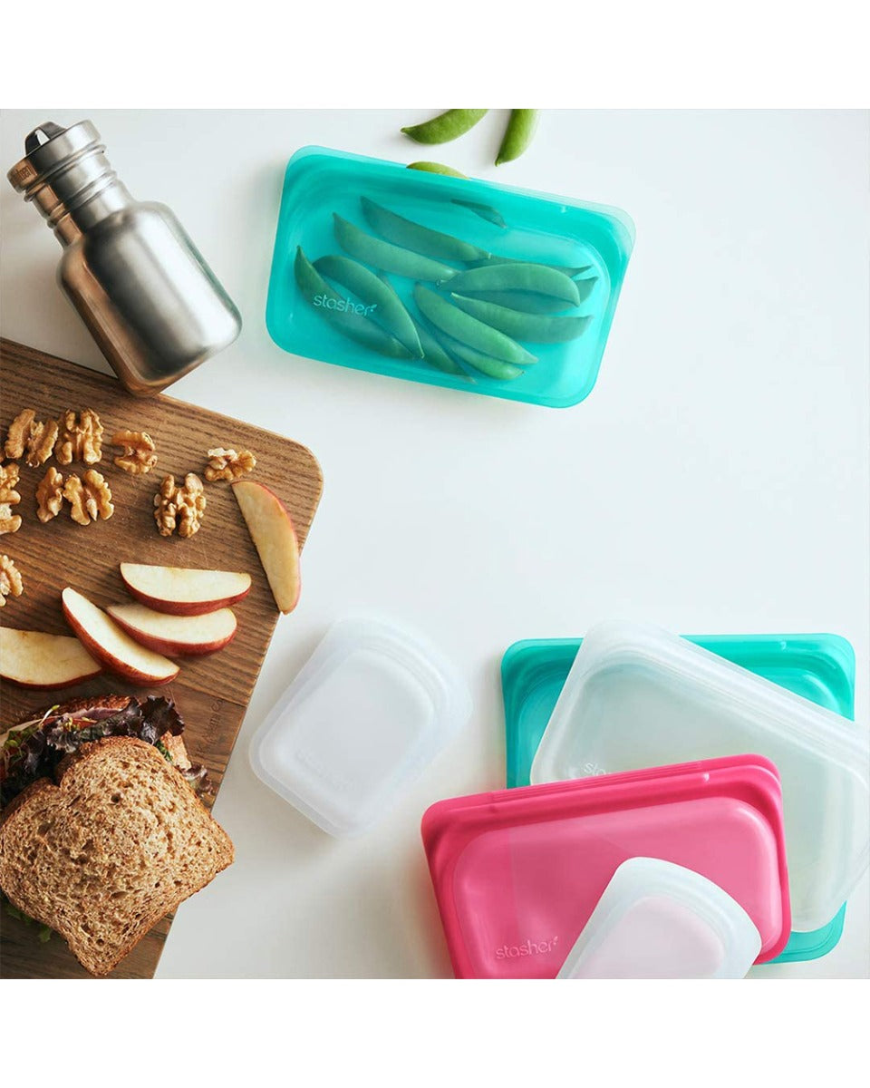 Stasher 290ML Reusable Silicone Snack Bag Topaz