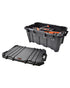 Tactix 85L Heavy Duty Storage Box 85 x 49 x 39 cm Black
