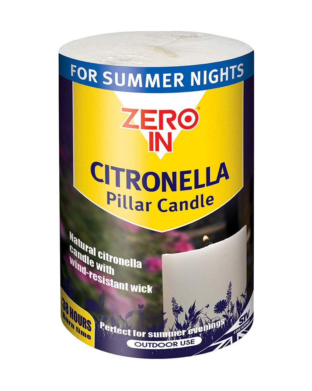 Zero Citronella Pillar Candle STV