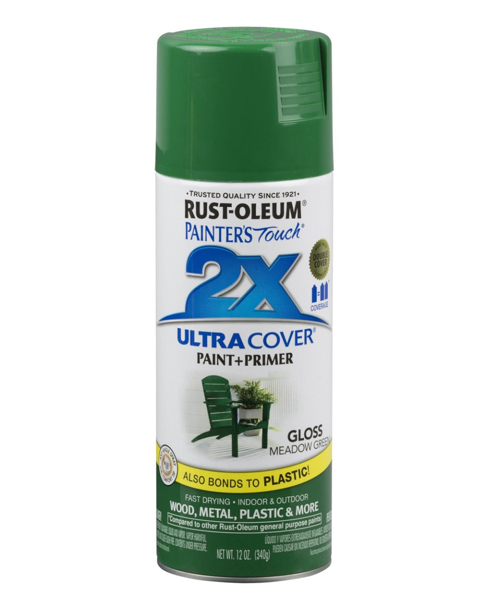 RustOleum PT 2X Ultra Cover Gloss Meadow Green 12Oz