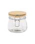 Tala 440ML Glass Jar with Bamboo Clip Top Lid Stainless Steel Clips & Clear Silicone Seals