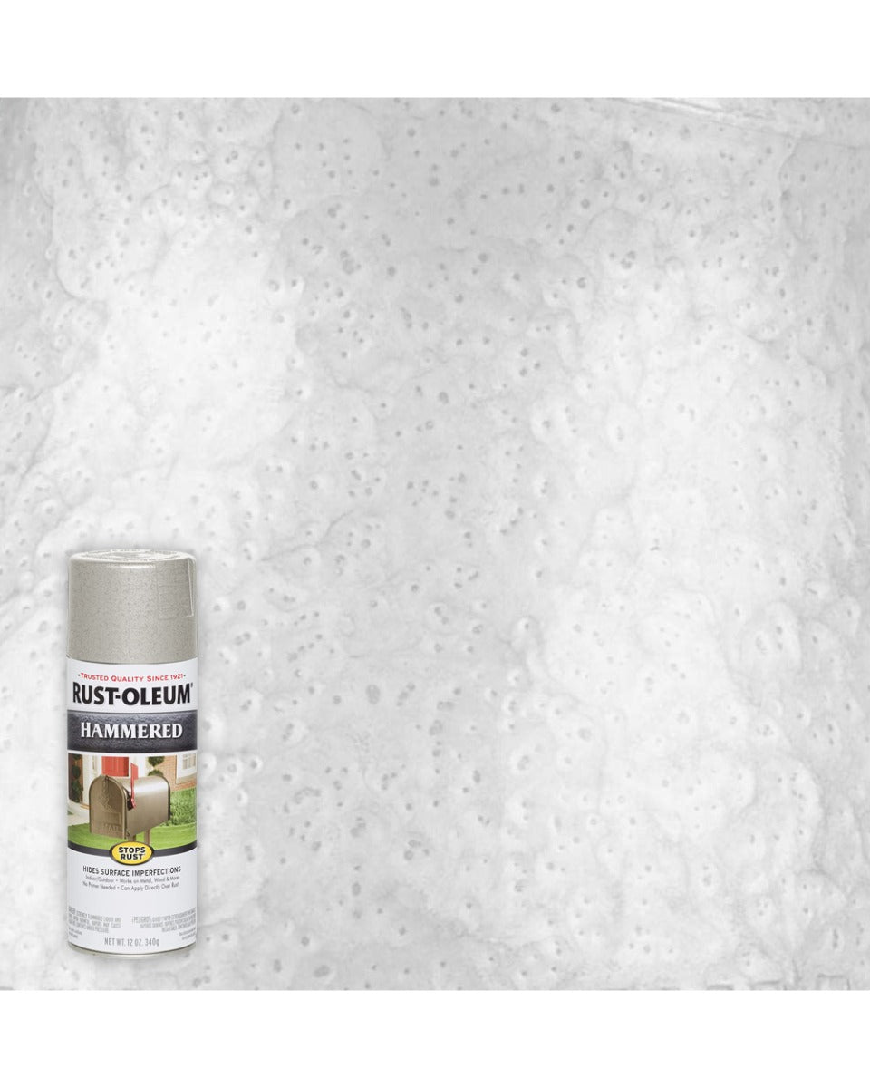 RustOleum Hammered Metal Finish White 12Oz