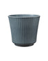 SK Delphi Flower Pot 16cm Blue Grey