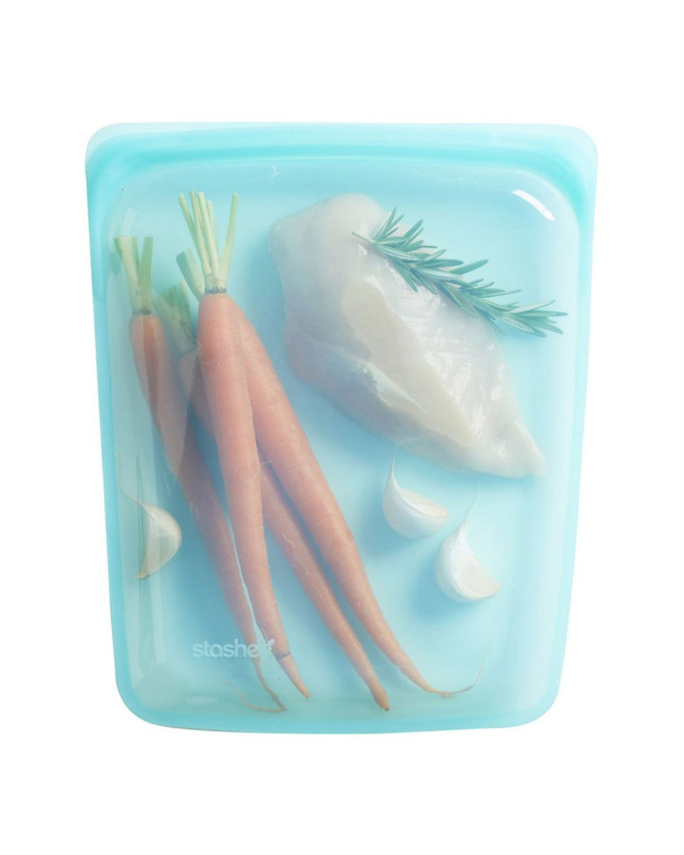 Stasher 1.9 Liter Reusable Silicone Storage Bag Aqua