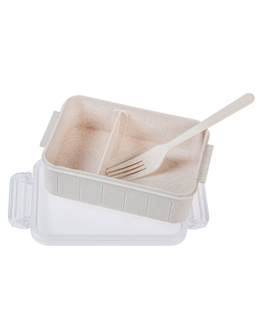 Simplify 2 Pack Eco Wheat Lunch Box With Clear Lid 800ML 1 Piece