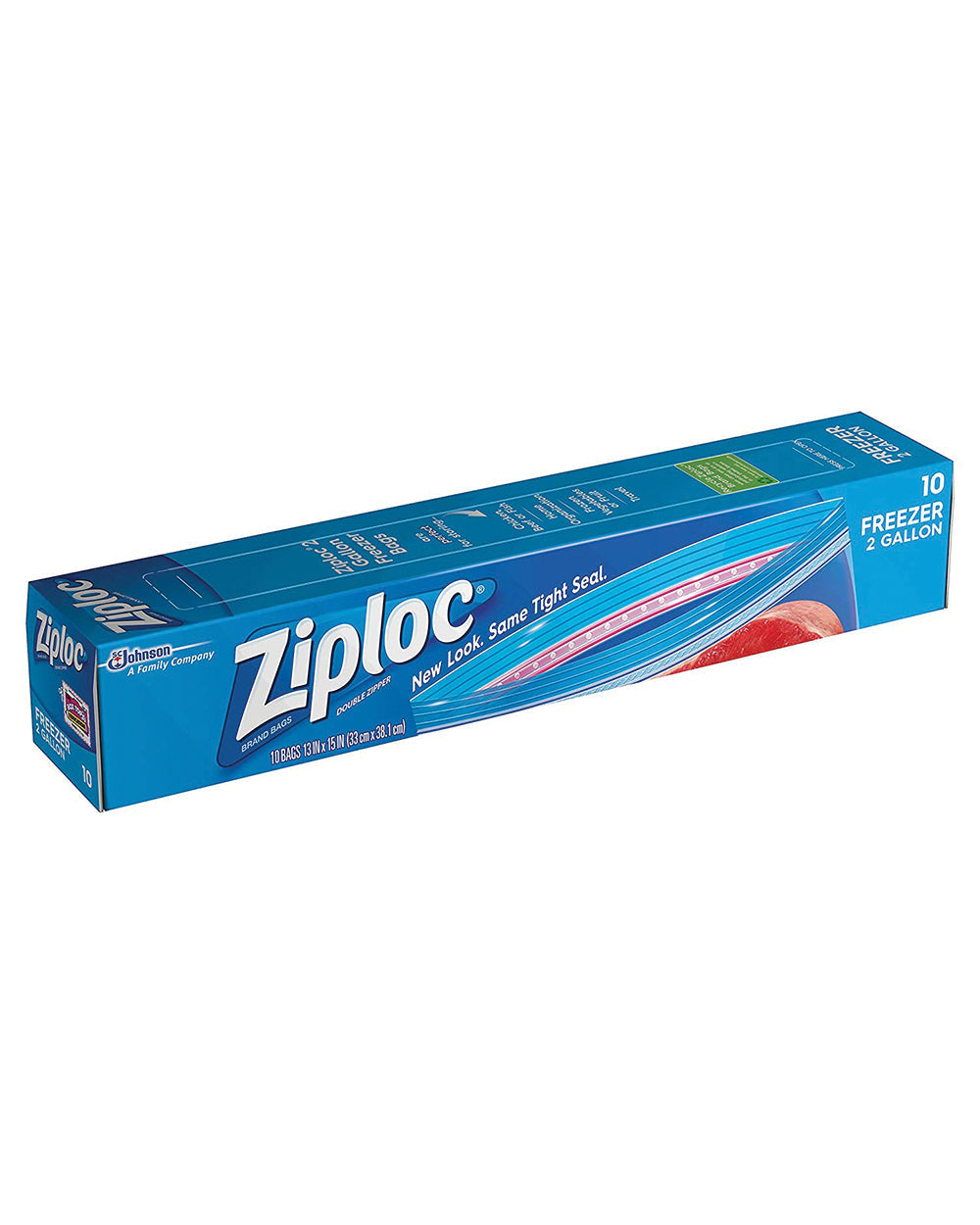 Ziploc 2 Gallon Storage Bag Pack of 10
