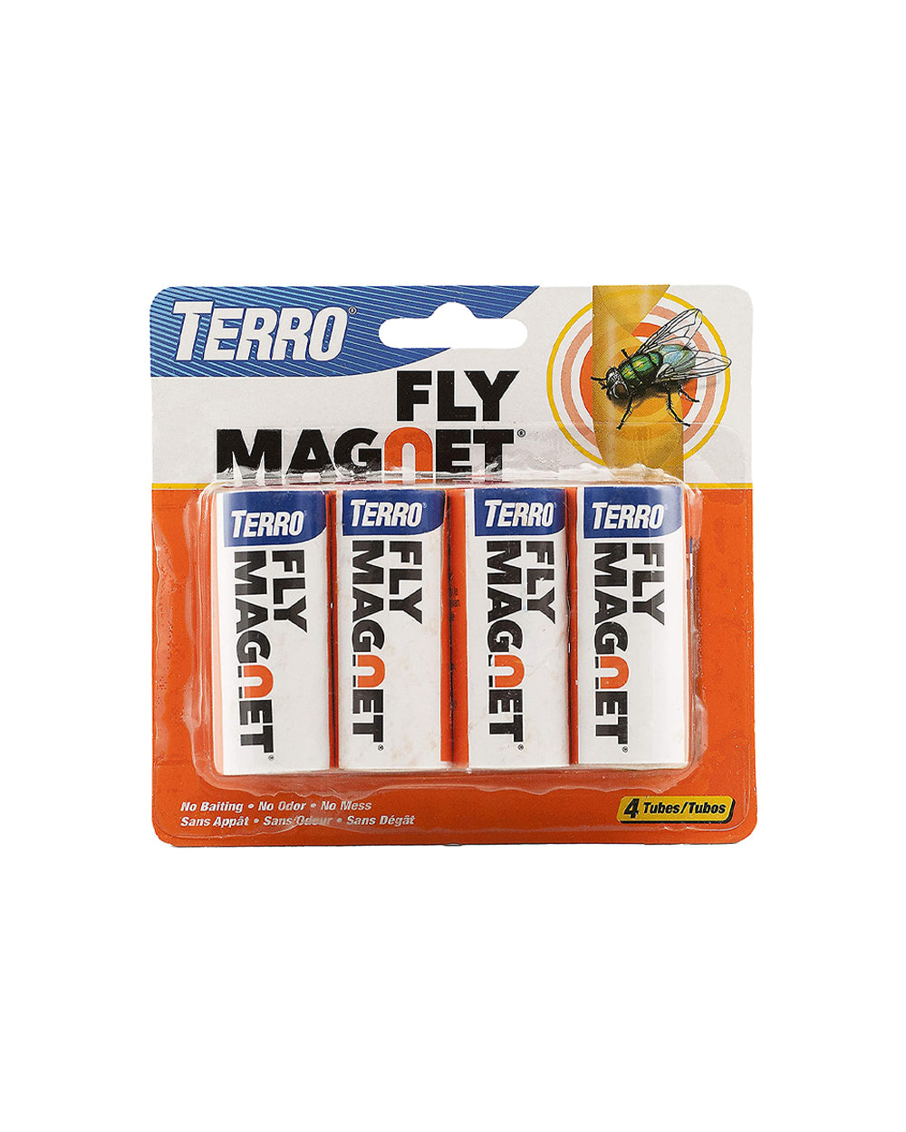 Terro T510 Fly Magnet Sticky Fly Paper Trap Pack of 4 White