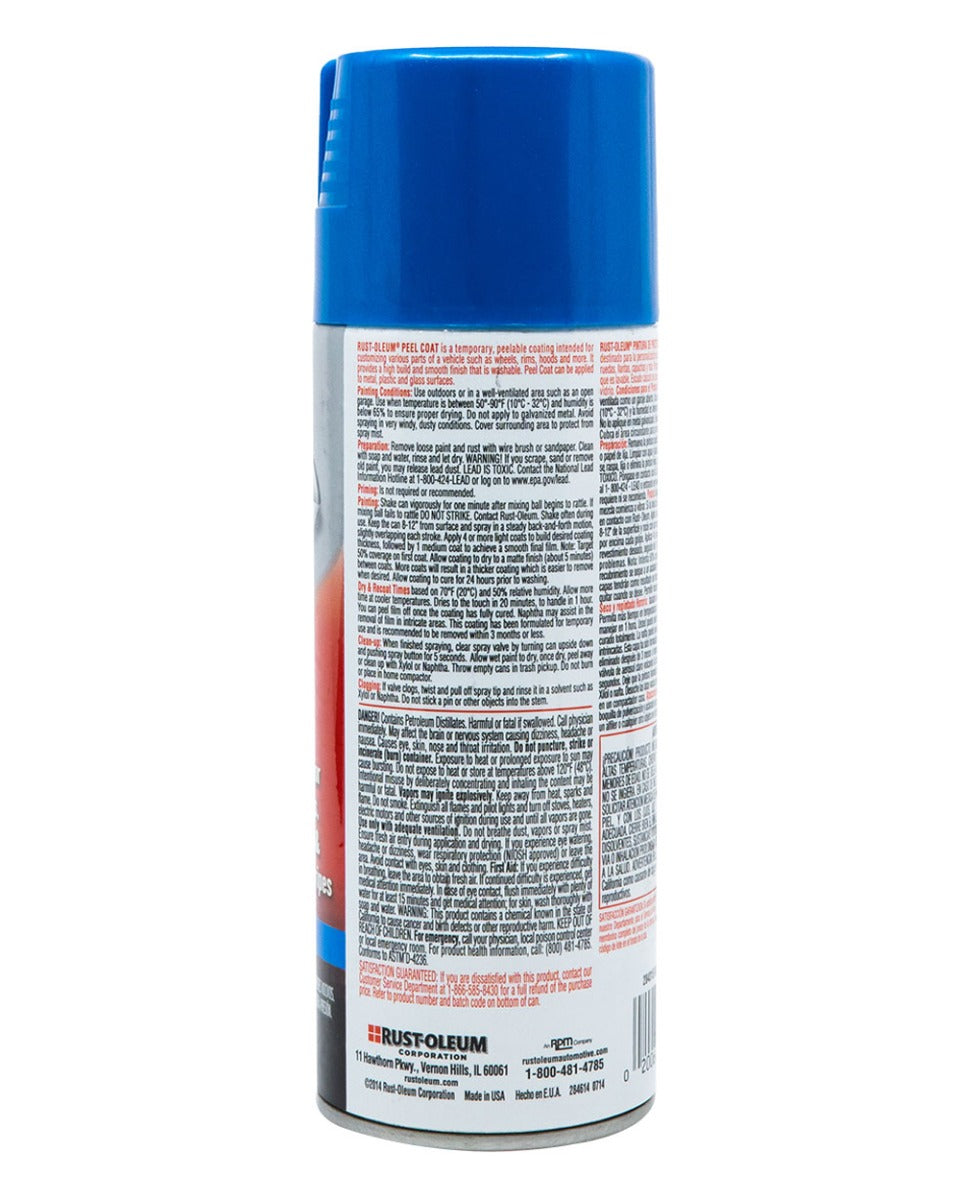RustOleum Peel Coat Brilliant Blue 11Oz Matte