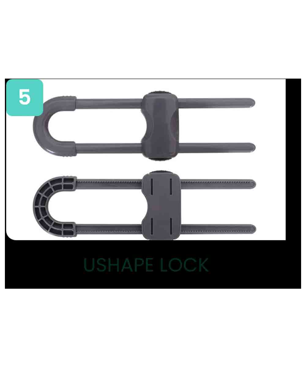 Sybils Childproofing 40pcs Home Safety Kit | 6 Adjustable Cabinet Locks | 4 Door Stoppers | 4 U Locks | 12 Corner Guards | 14 Socket Covers | Home Safeguarding | Ideal Gift For Newborns Proofing Safety Kit