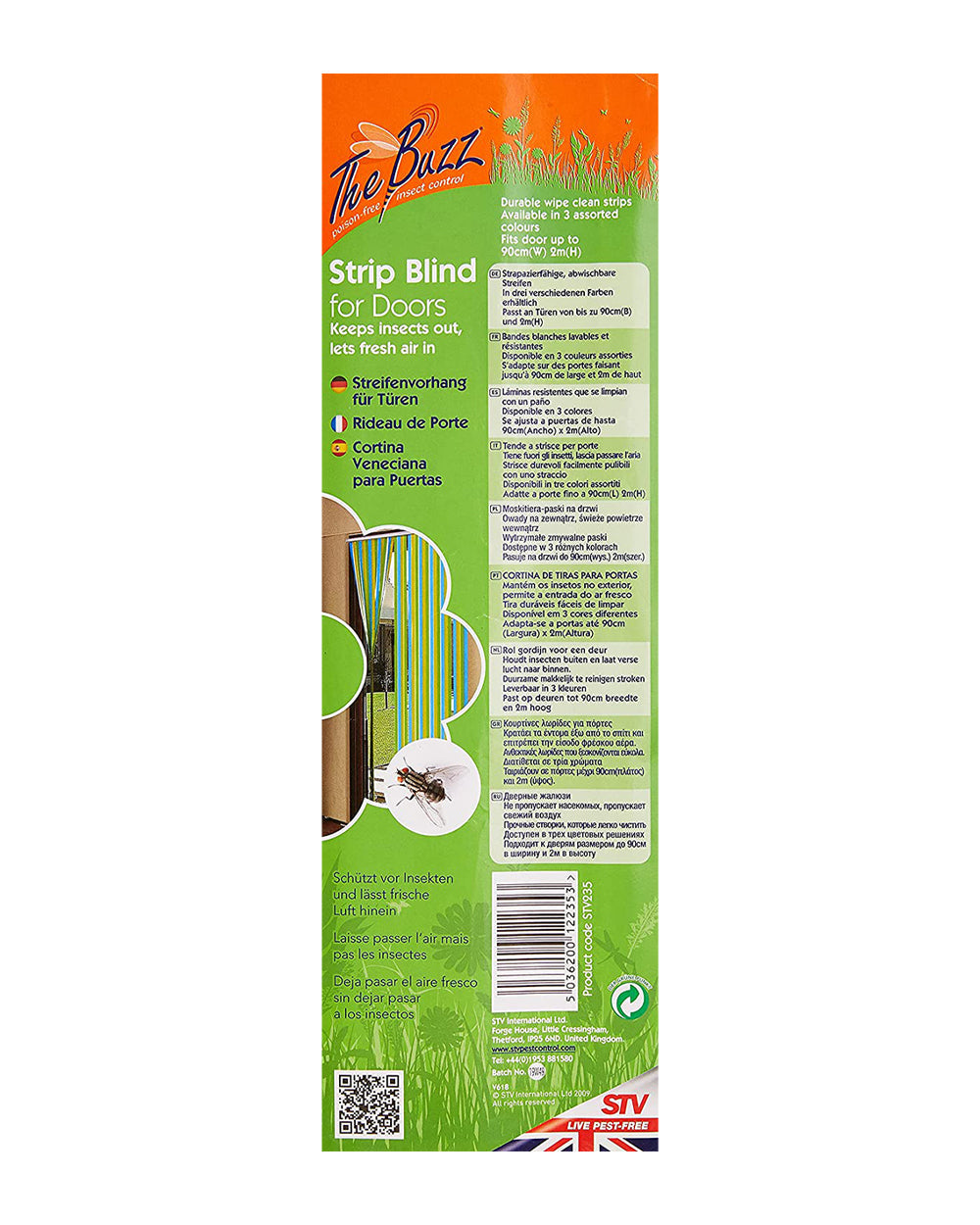The Buzz Strip Blinds For Doors