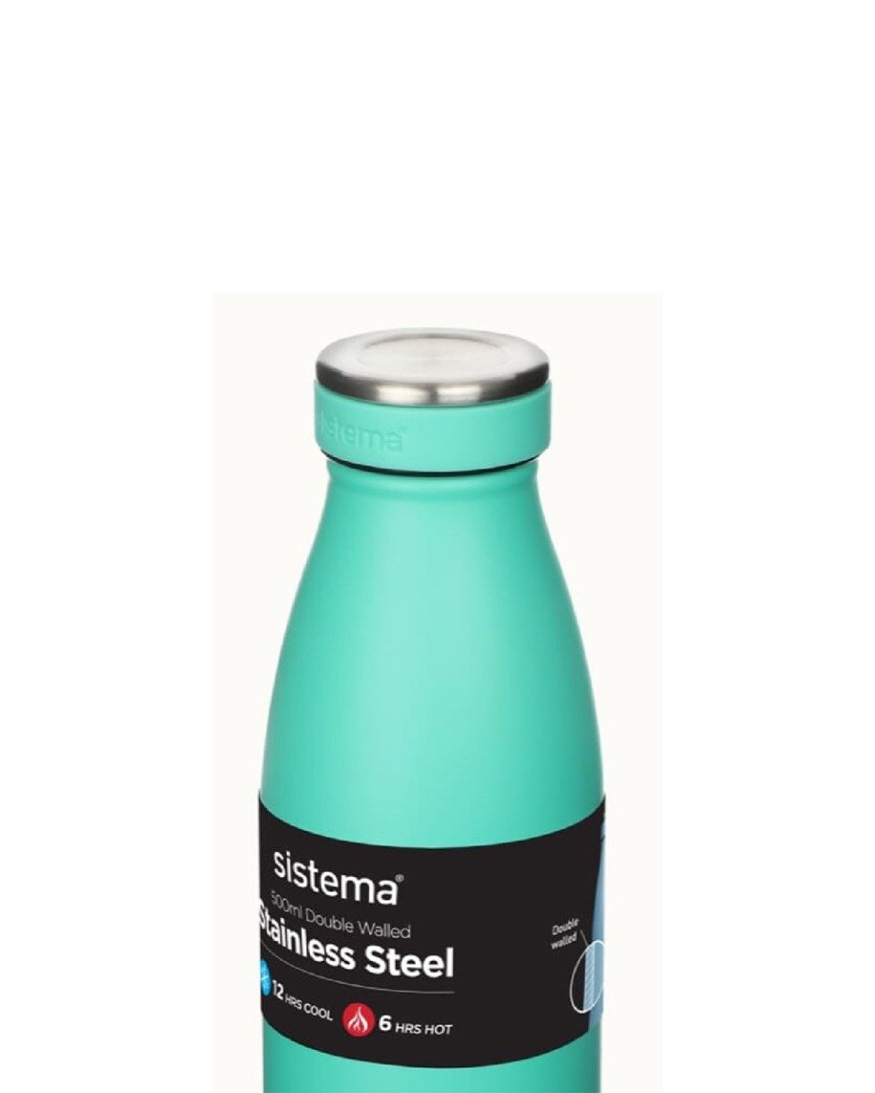 Sistema 500ML Stainless Steel Bottle Teal
