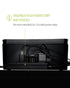 UTW In-Box Cable Organizer Under Desk Black