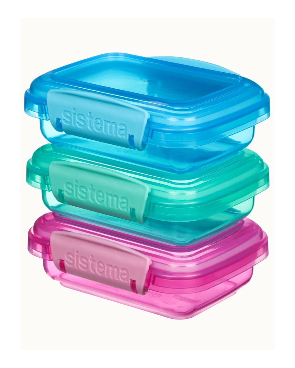 Sistema Rectangular Lunch Colored 3 Pack 200ML