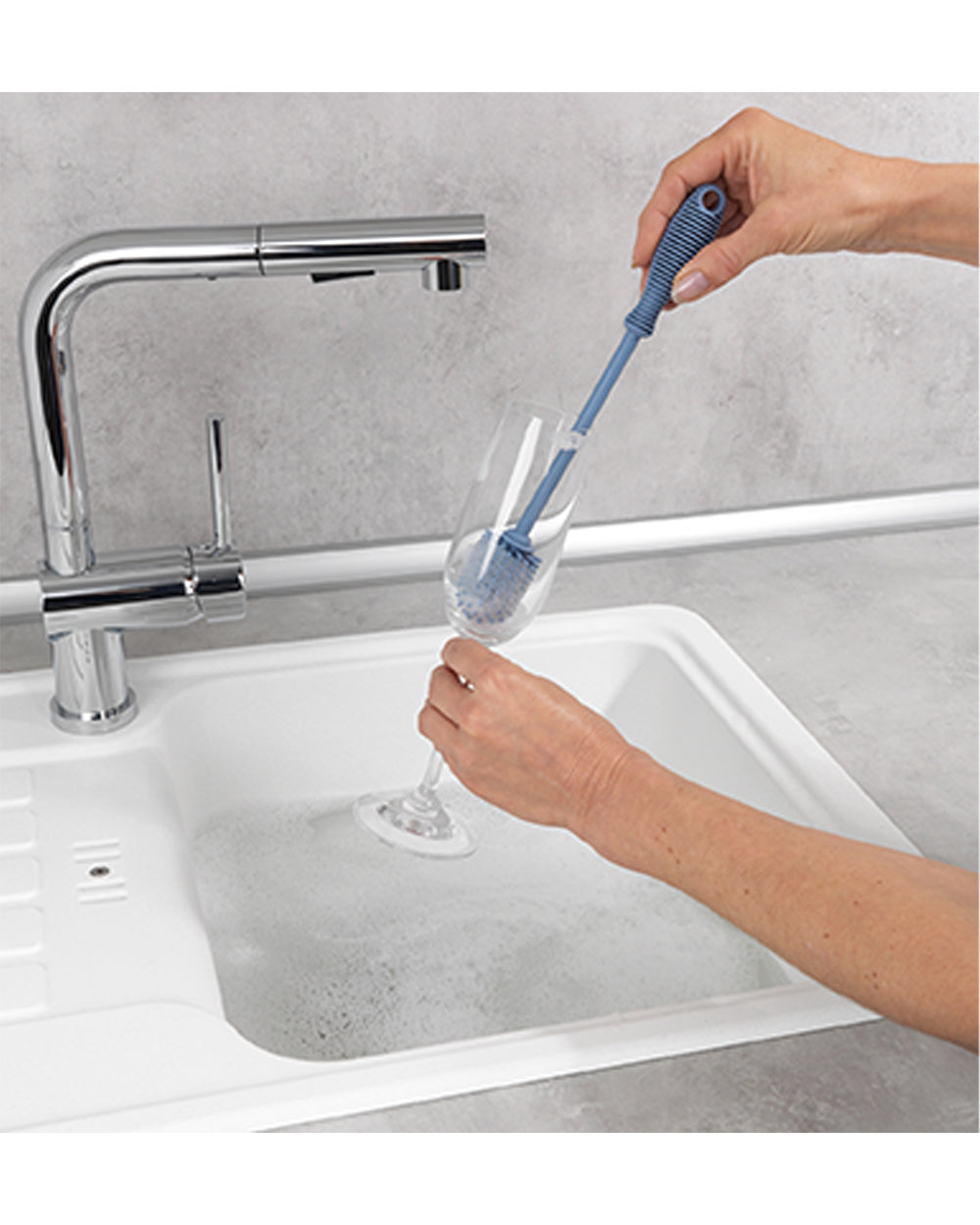 Wenko Silicone Washing up Brush Sia 25cm