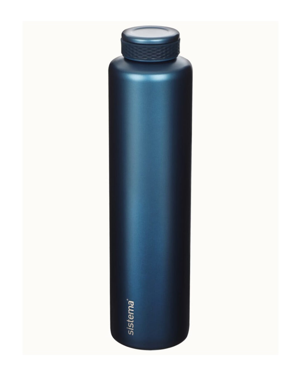Sistema 600ML Chic Stainless Steel Bottle Blue